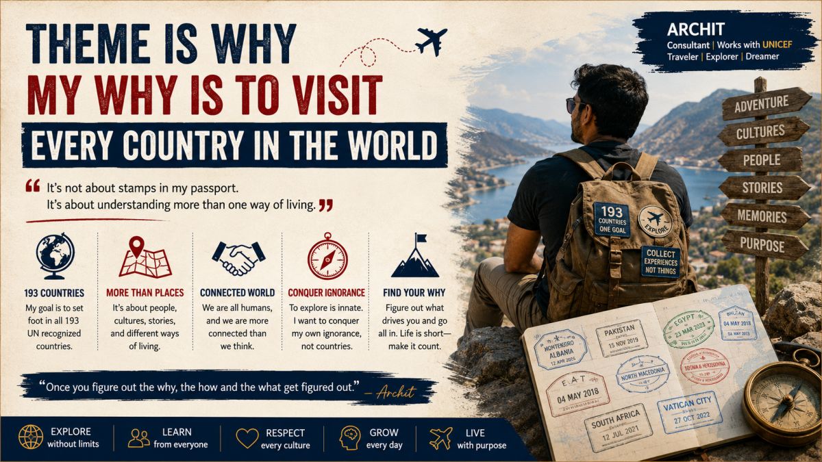 Why my way is to visit